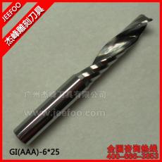 6*25 cnc machine solid carbide one flute spiral bits AAA series