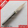 3.175*20degree*0.1 cnc flat bottom engraving bits for acrylic , ABS,wood,double plate