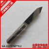 3.175*60degree*0.2 Flat Bottom Wood Engraving Router Bits, Sharp Solid Carbide Tool on 3D Woodworking Relief Machining