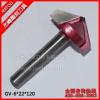 6*22*120degree V Shape Milling Cutters, CNC Router Bits,Wood Engraving Tools on 3D Carving Cutting Machine